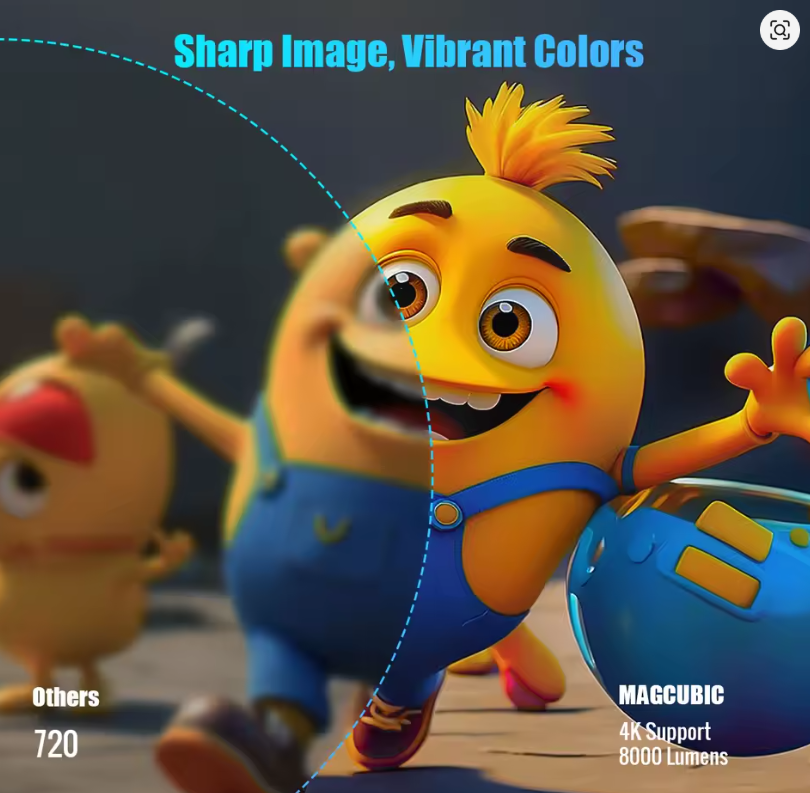 Mini Projector with 5W Speaker π β Portable Home Theater (Up to 120β Screen)