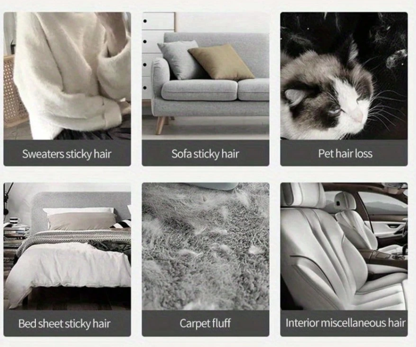 Reusable Lint Roller for Clothes – Portable Pet Hair & Dust Remover